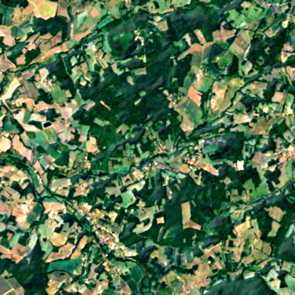Le sol au-dessus de Grotte de la Mairie (Sentinel-2)