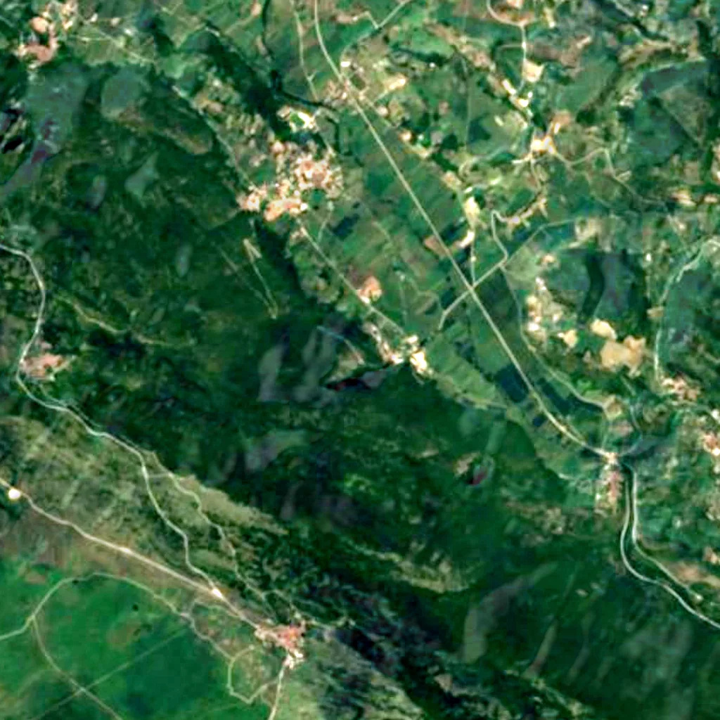 Il terreno sopra Grotte di Stiffe (Sentinel-2)