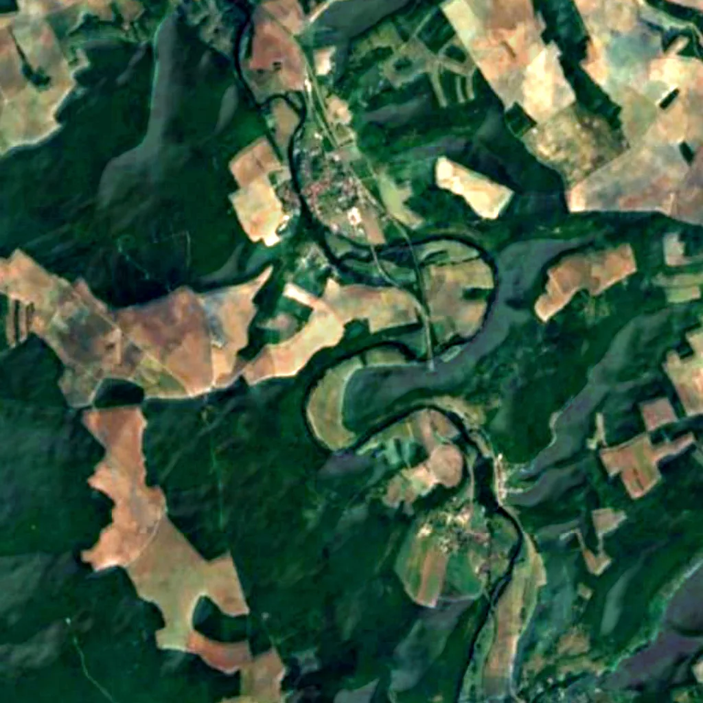 Il terreno sopra Grotte du Renne (Sentinel-2)
