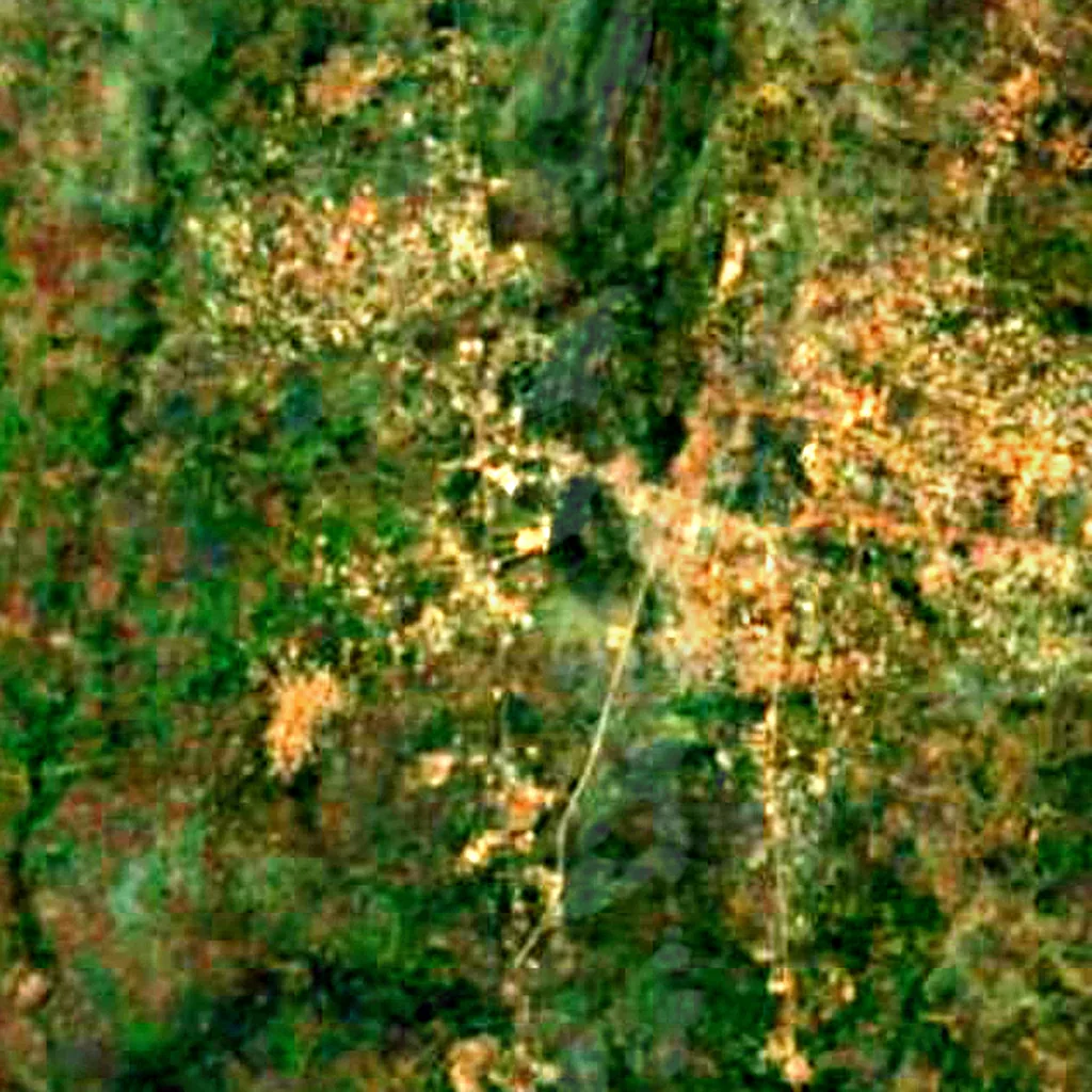 El suelo sobre Grotte Notre-Dame d'Arigbo (Sentinel-2)