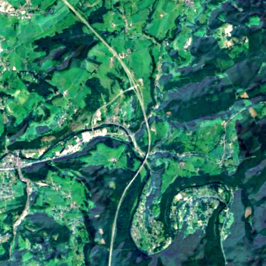 El suelo sobre Grottes de Remouchamps (Sentinel-2)