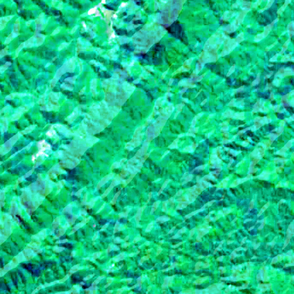 Il terreno sopra Gruta Casa de Pedra (Sentinel-2)