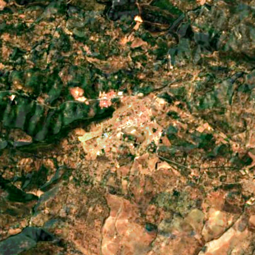 Il terreno sopra Gruta de las Maravillas (Sentinel-2)
