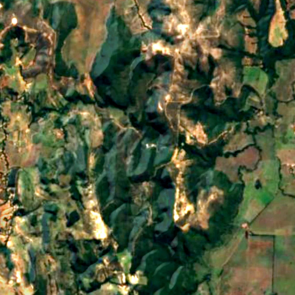 Il terreno sopra Gruta de Maquiné (Sentinel-2)