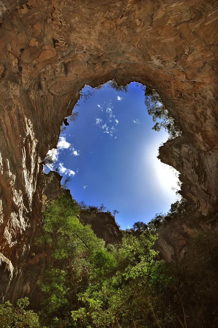 Clarabóia na Gruta do Janelão