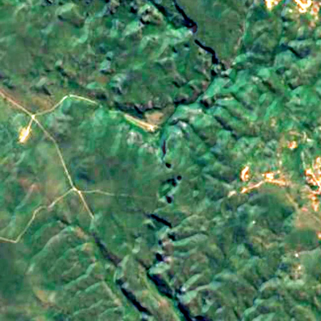 Der Boden über Gruta do Janelão (Sentinel-2)