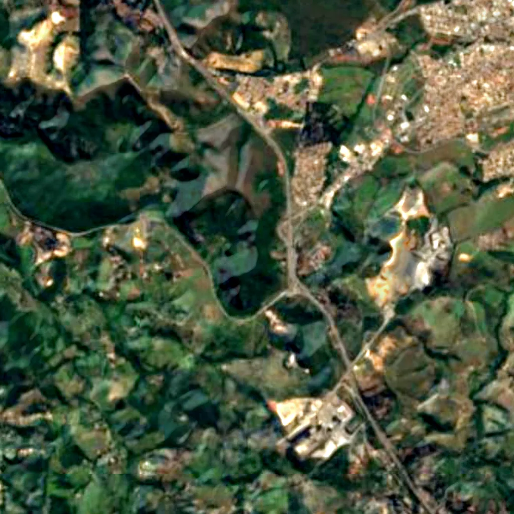 El suelo sobre Gruta Rei do Mato (Sentinel-2)
