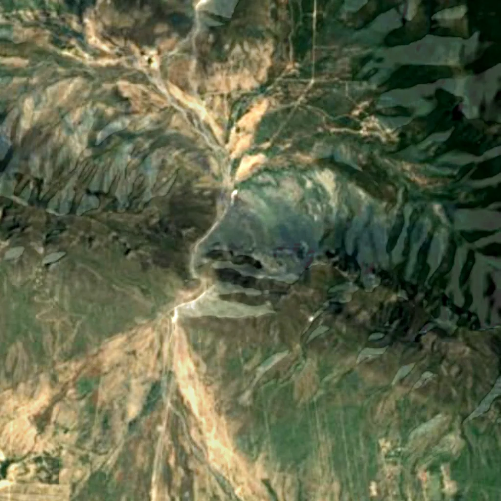 Le sol au-dessus de Grutas de García (Sentinel-2)
