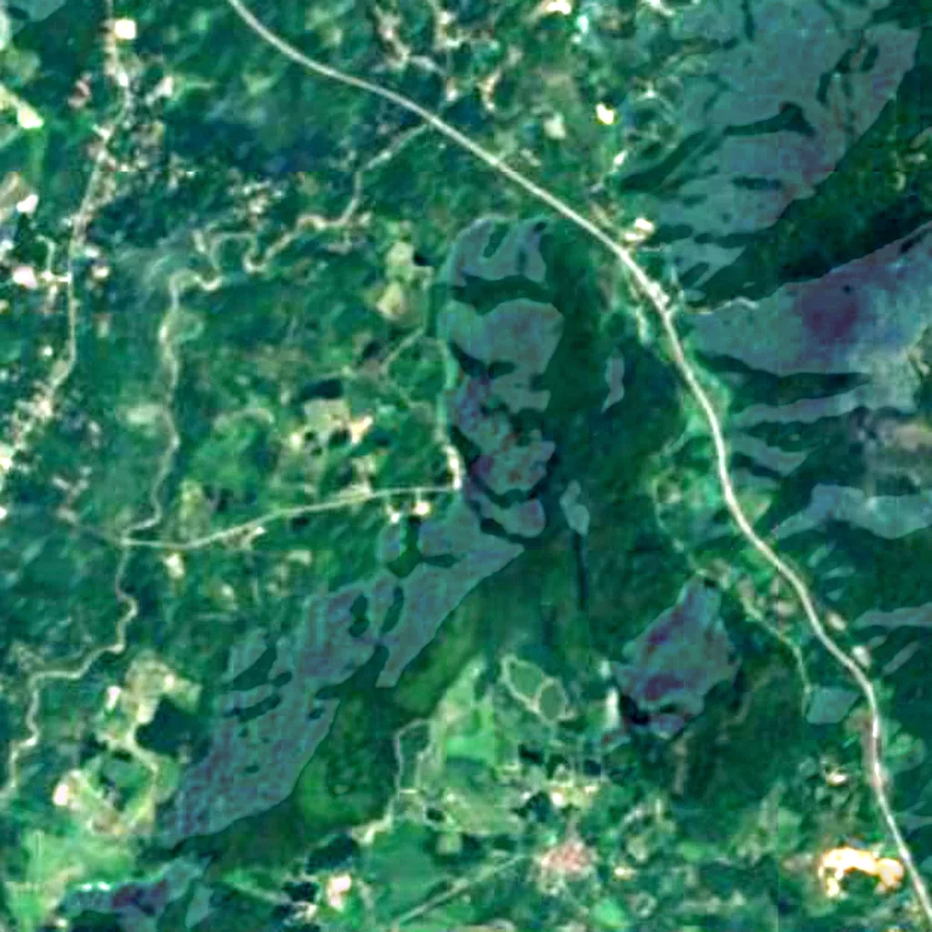 El suelo sobre Gua Tempurung (Sentinel-2)