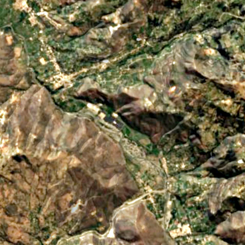 El suelo sobre Cueva del Guitarrero (Sentinel-2)