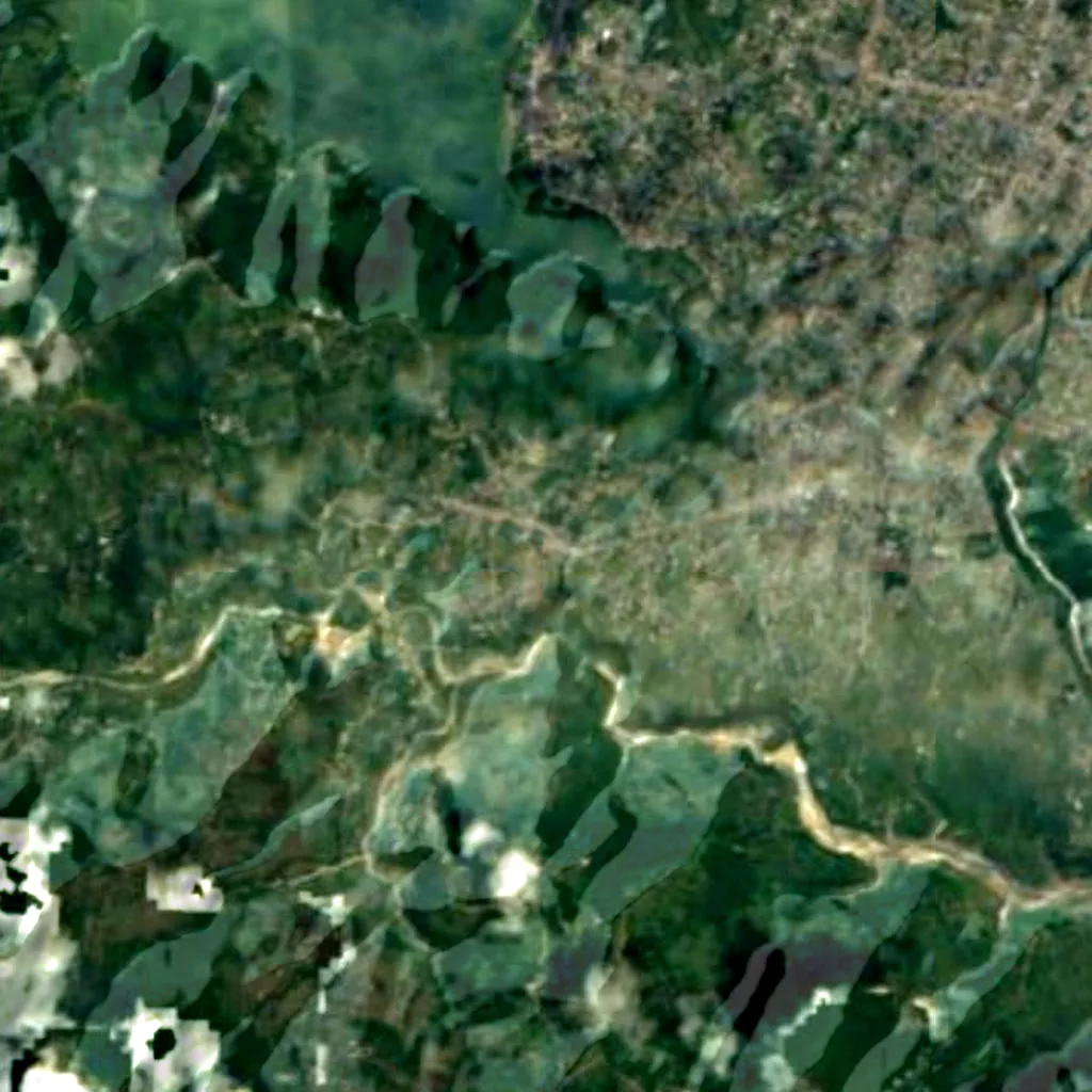 Il terreno sopra Gupteshwor Mahadev Cave (Sentinel-2)