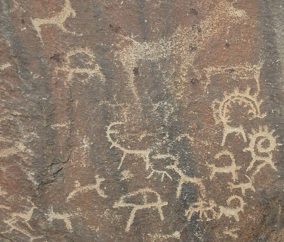 Rock Art around Khoit Tsenkher Cave in Mankhan Khovd 3