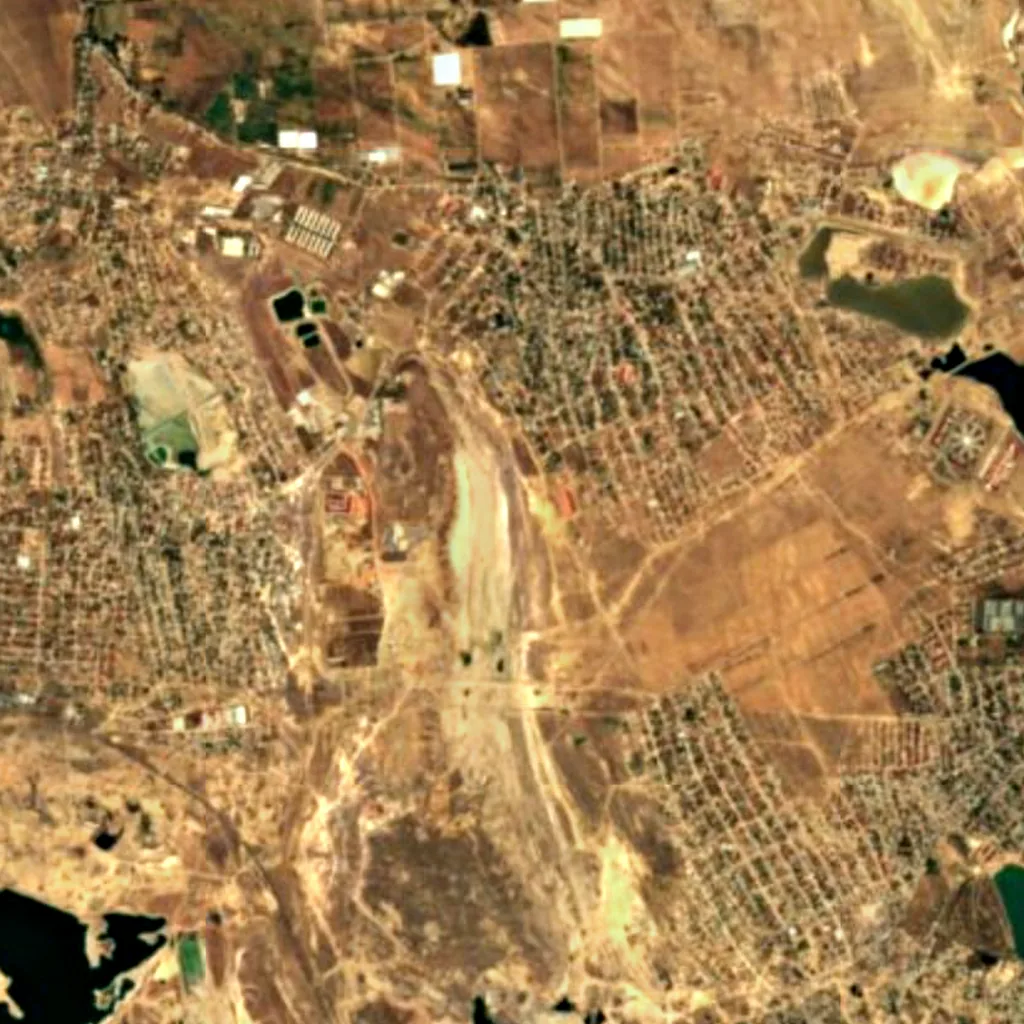 Il terreno sopra Gurd yuvasi cave (Sentinel-2)