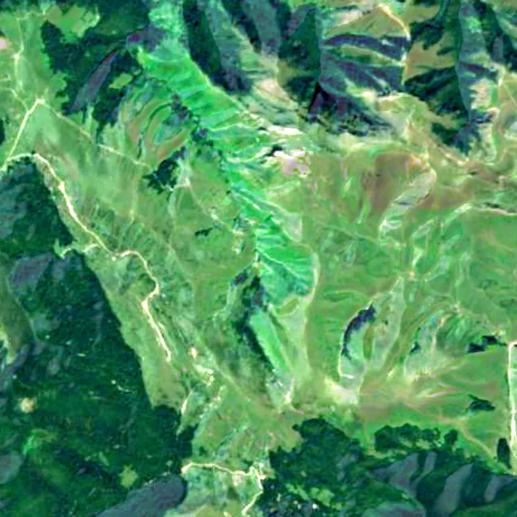 El suelo sobre Cueva de Arpea (Sentinel-2)