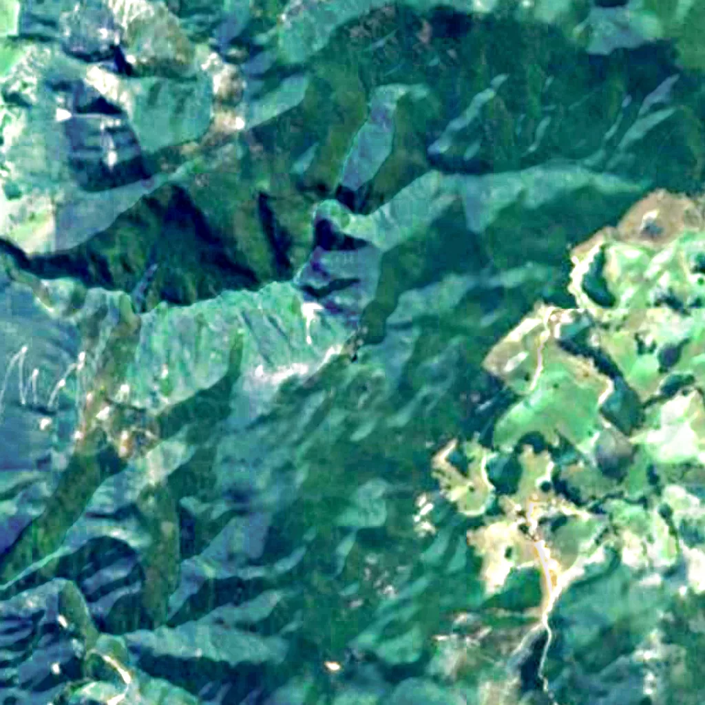 El suelo sobre Harwoods Hole (Sentinel-2)