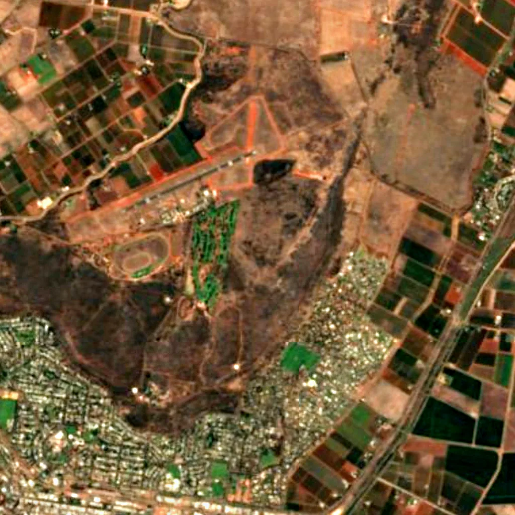Le sol au-dessus de Hermit's Cave (Sentinel-2)