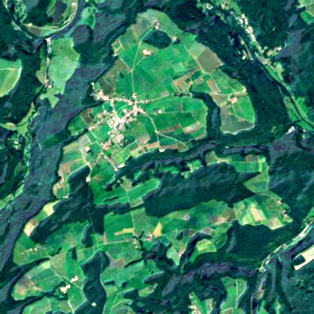 Il terreno sopra Hohllay (Sentinel-2)