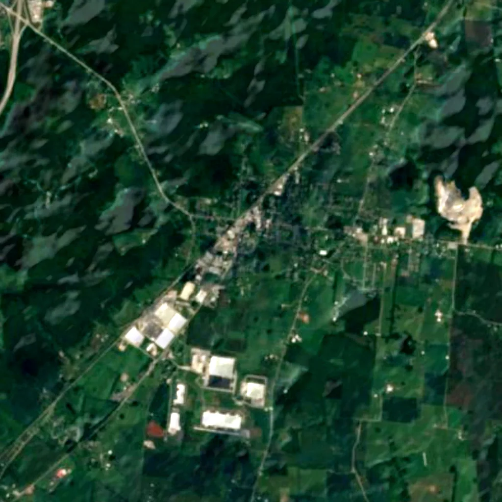 Il terreno sopra Horse Cave (Sentinel-2)