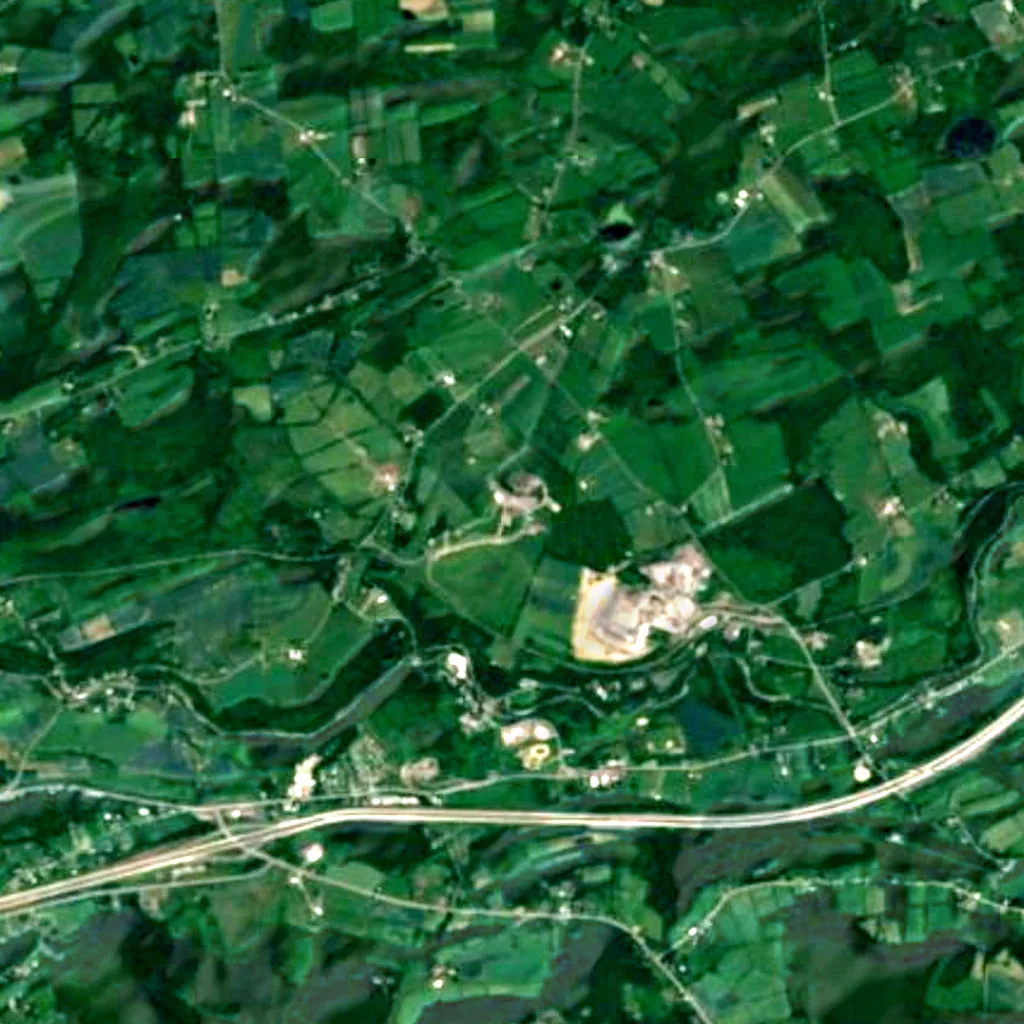 Der Boden über Howe Caverns (Sentinel-2)