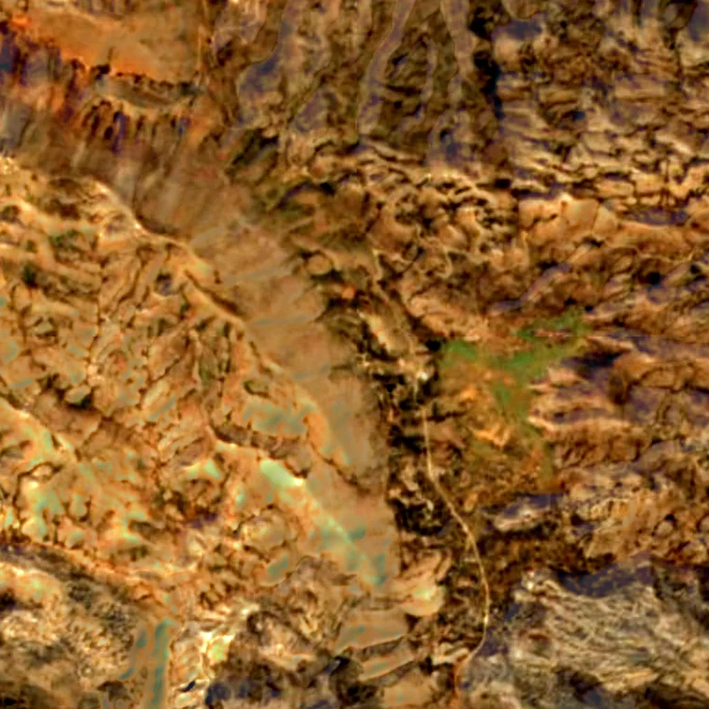 The ground above Idaean Cave (Sentinel-2)