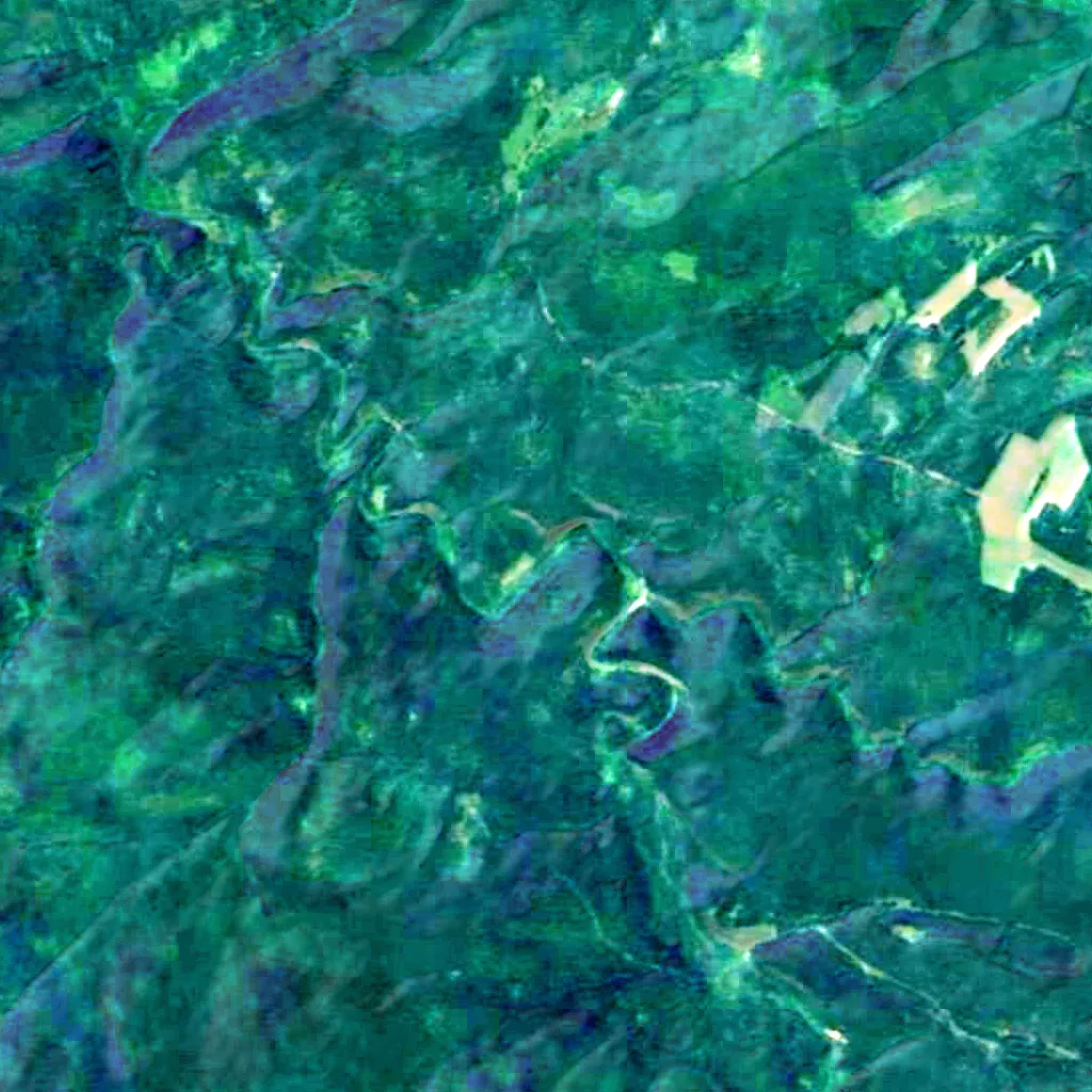 The ground above Ignateva Cave (Sentinel-2)