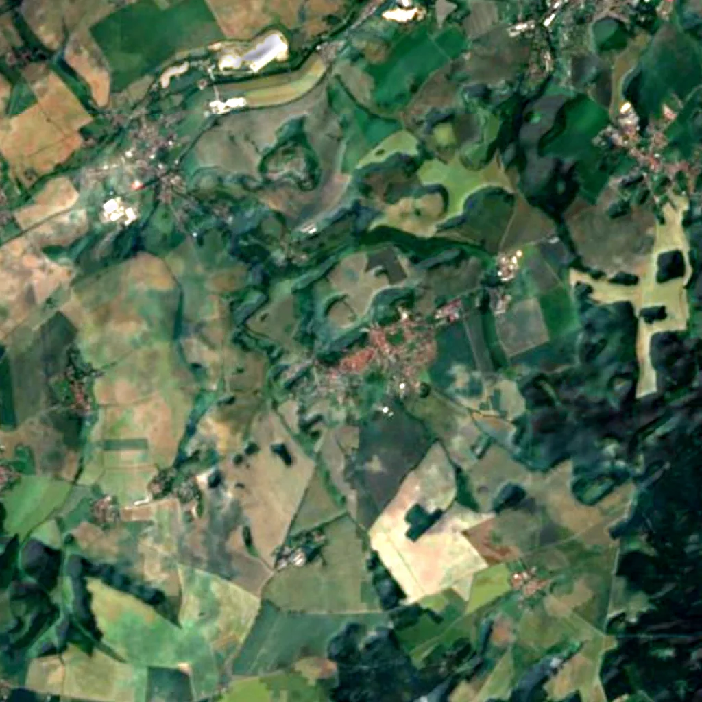 O chão por cima de Ilsenhöhle (Sentinel-2)