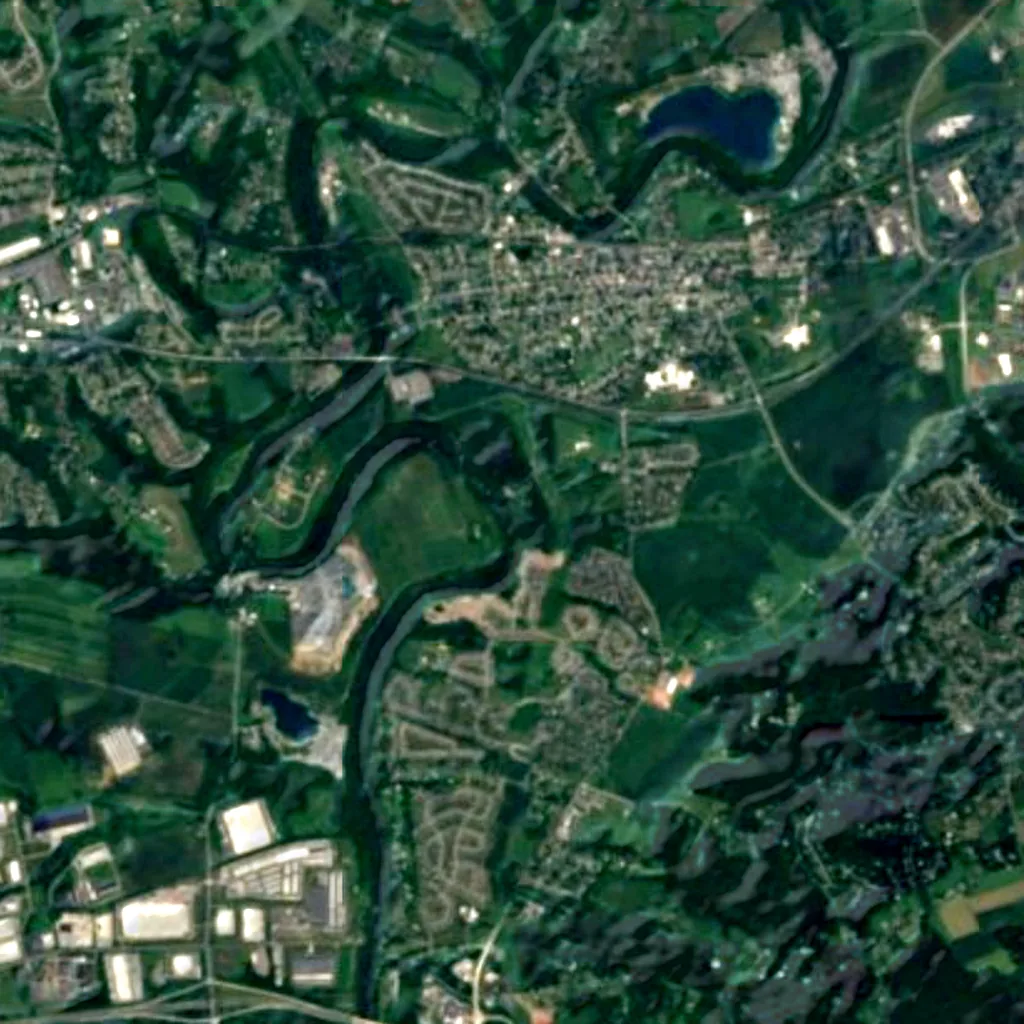 Der Boden über Indian Echo Caverns (Sentinel-2)