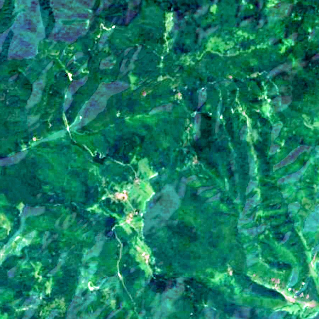 El suelo sobre Jazovka (Sentinel-2)