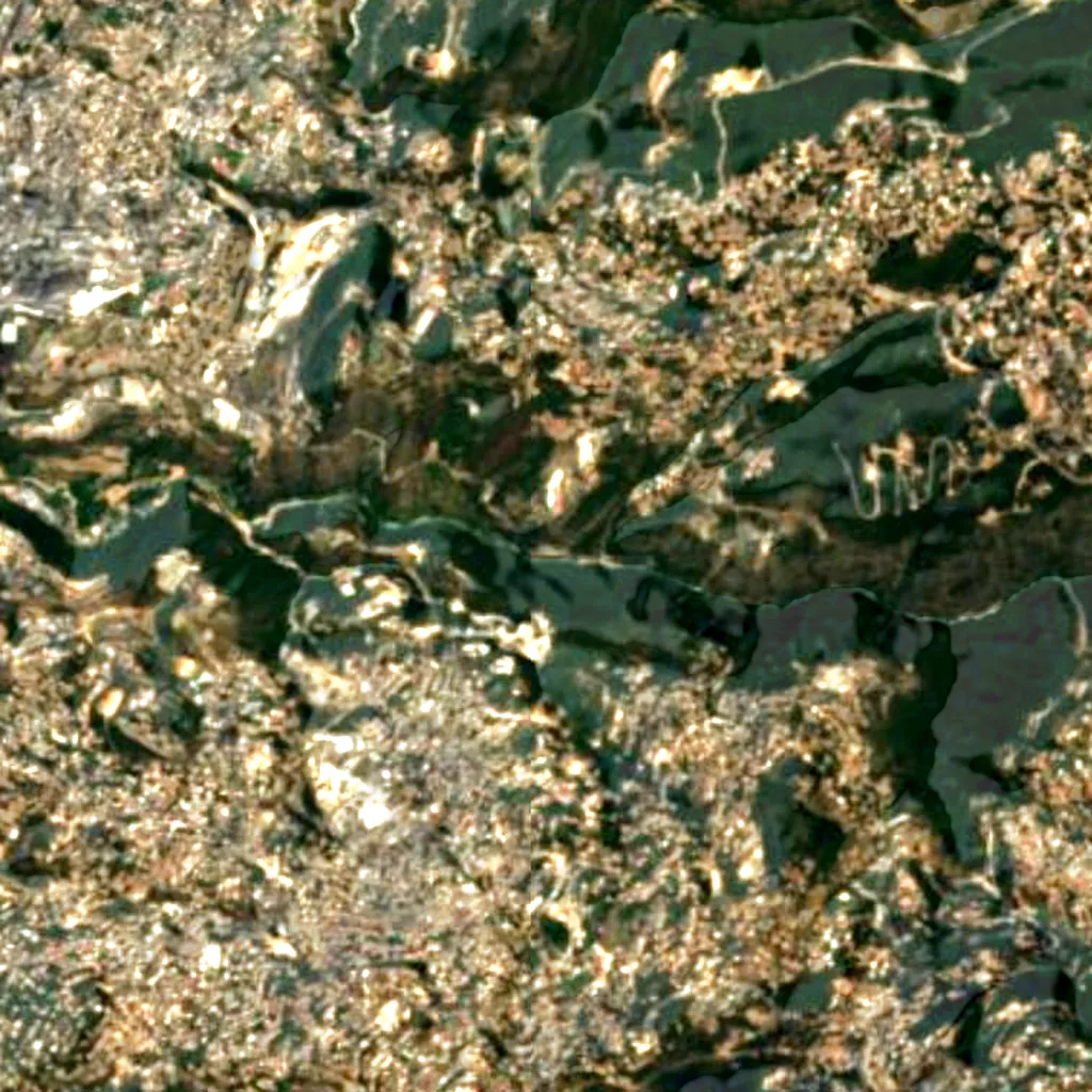 Der Boden über Jeita-Grotte (Sentinel-2)