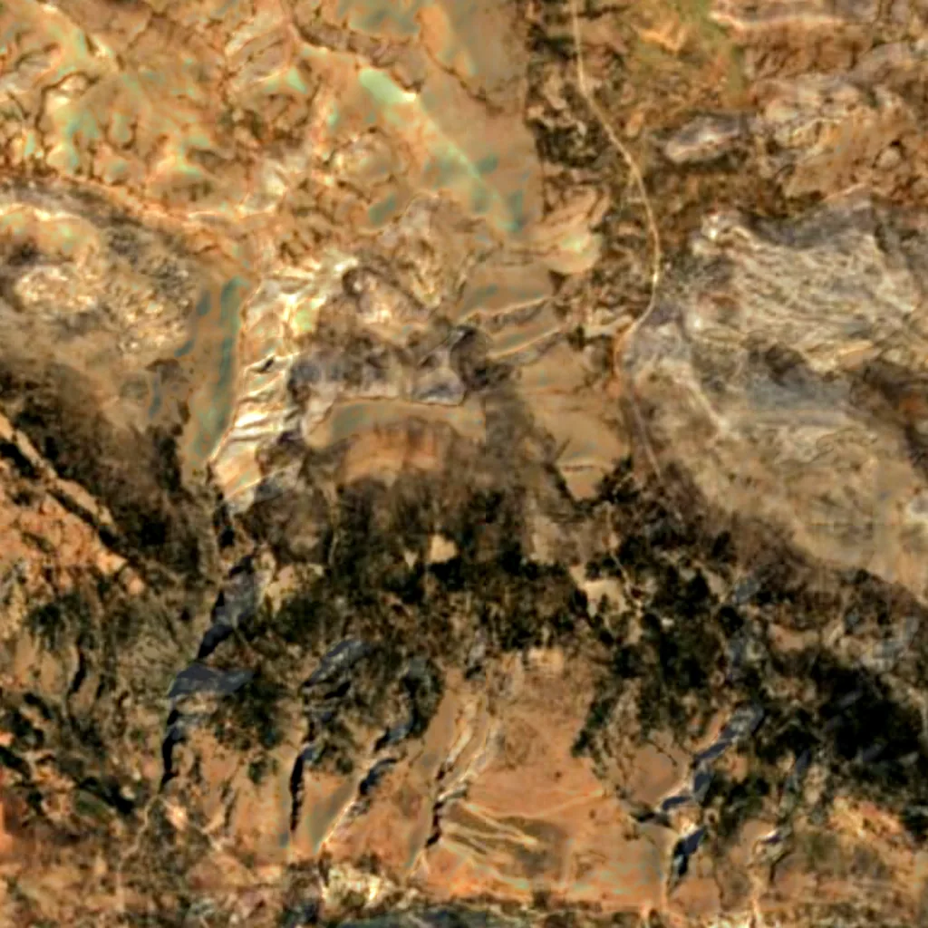 Der Boden über Kamares-Höhle (Sentinel-2)