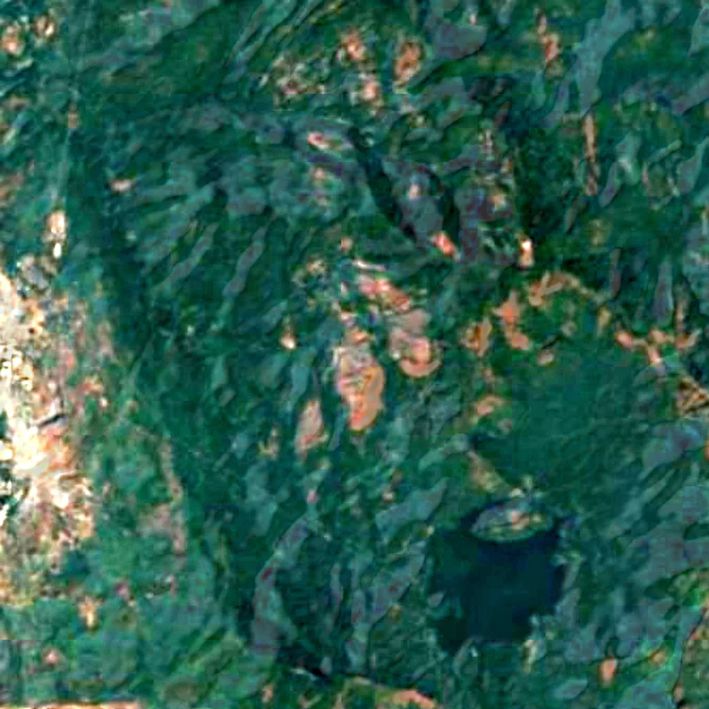 The ground above Kanheri Caves (Sentinel-2)