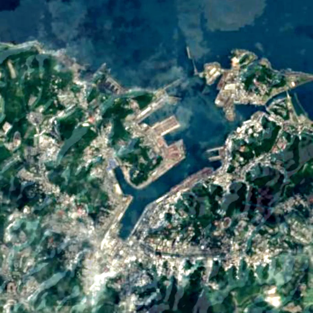 Der Boden über Keelung Fairy Cave (Sentinel-2)