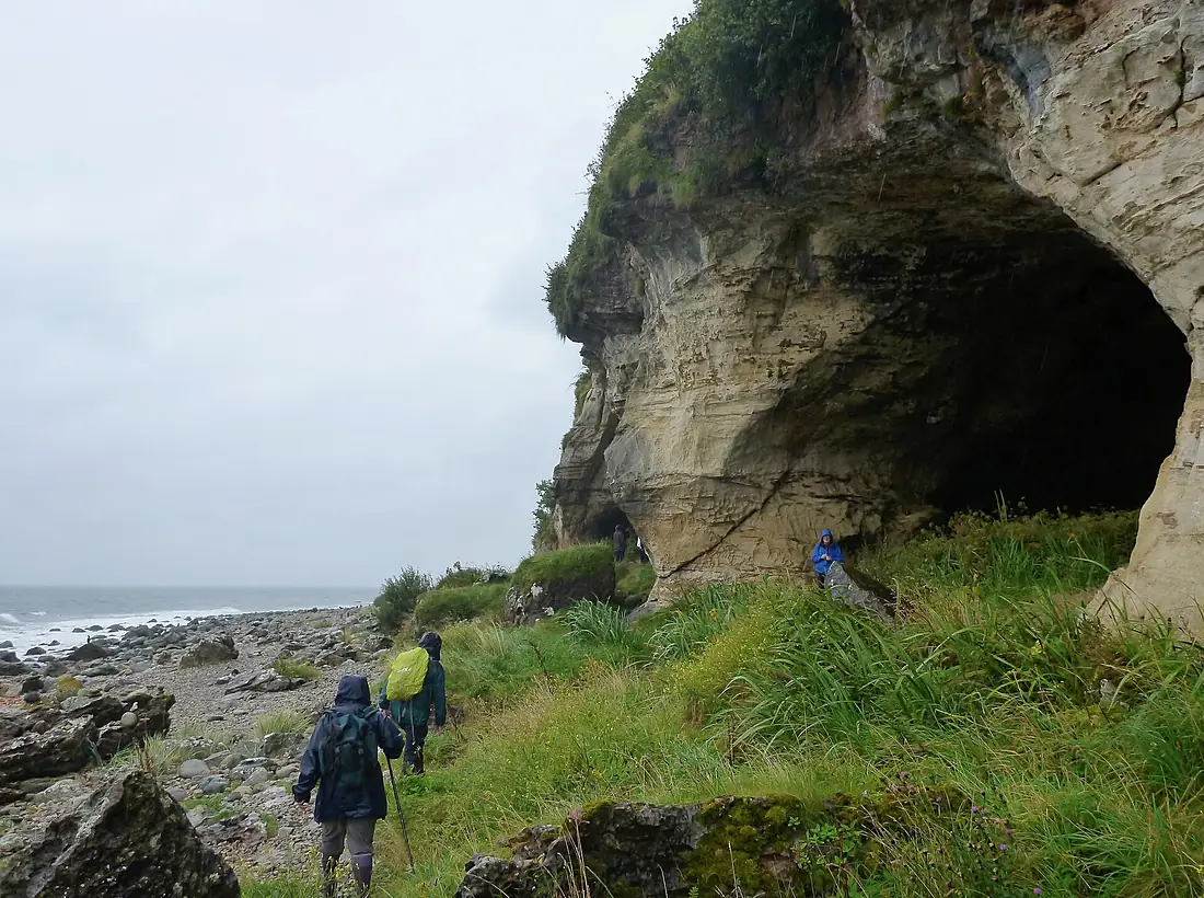 Approach from south to King's Cave, Arran