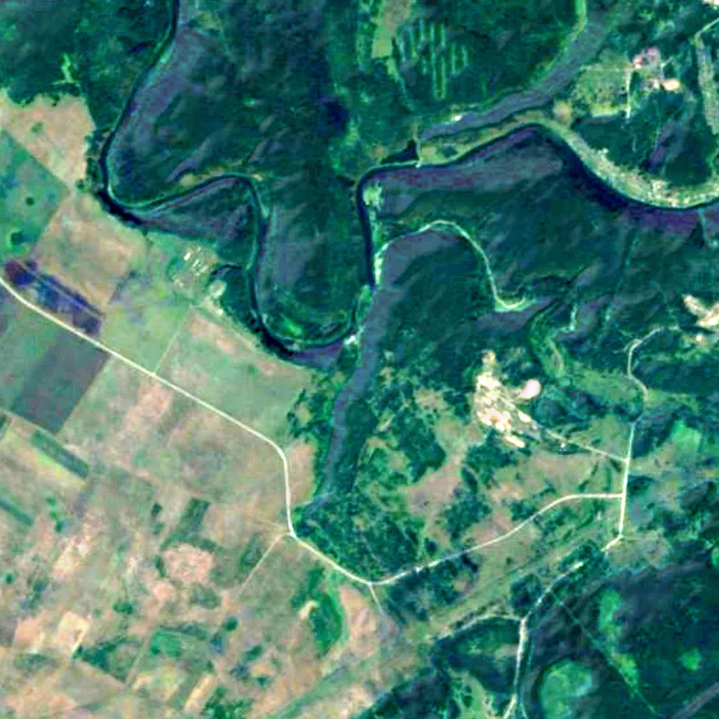 El suelo sobre Kurgazak Cave (Sentinel-2)