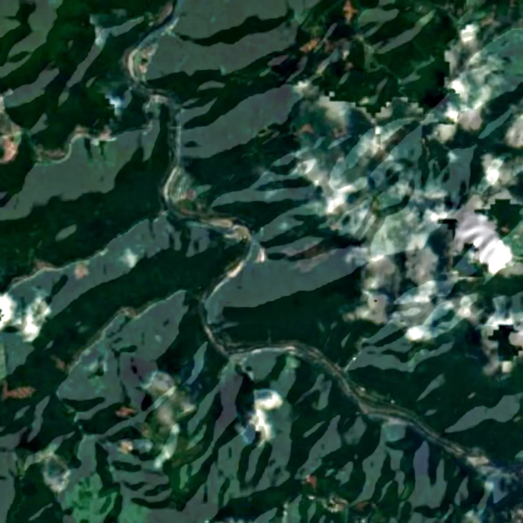 The ground above Kyūsendō (Sentinel-2)
