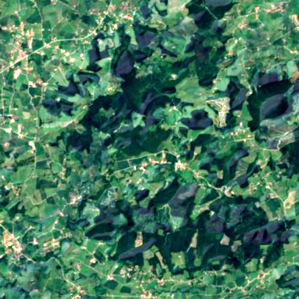 The ground above La Garma cave complex (Sentinel-2)