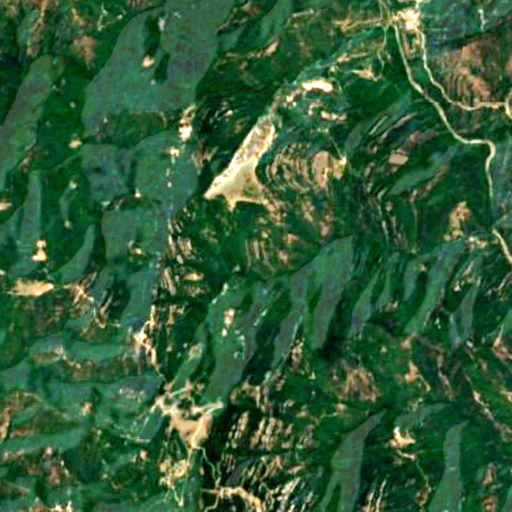 De grond boven Laja Alta (Sentinel-2)