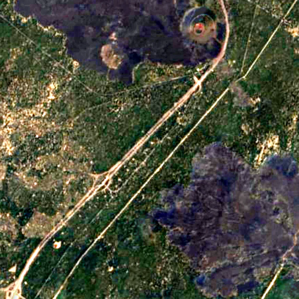 Il terreno sopra Lava River Cave (Sentinel-2)