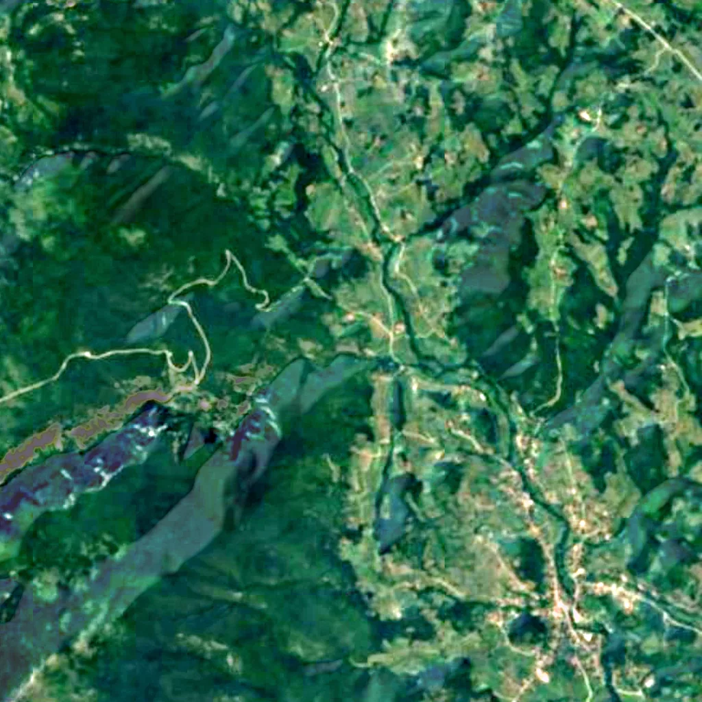 El suelo sobre Lazar's Cave (Sentinel-2)