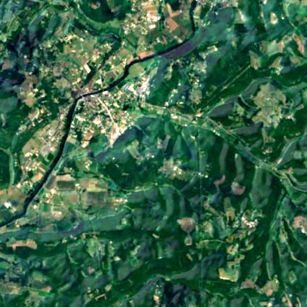 Le sol au-dessus de Site du Regourdou (Sentinel-2)