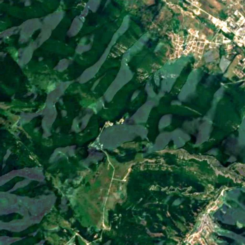 Il terreno sopra Ledenika Cave (Sentinel-2)