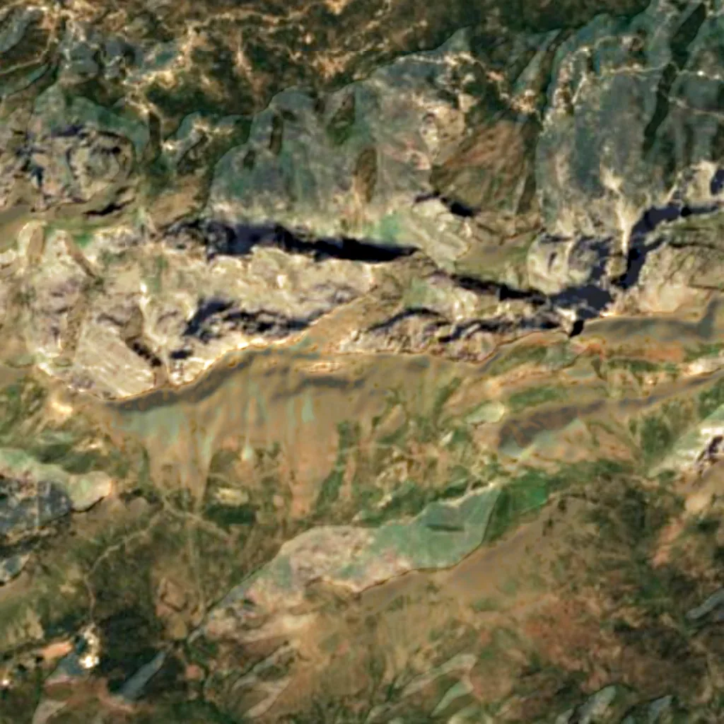 Le sol au-dessus de Gouffre du Léopard (Sentinel-2)