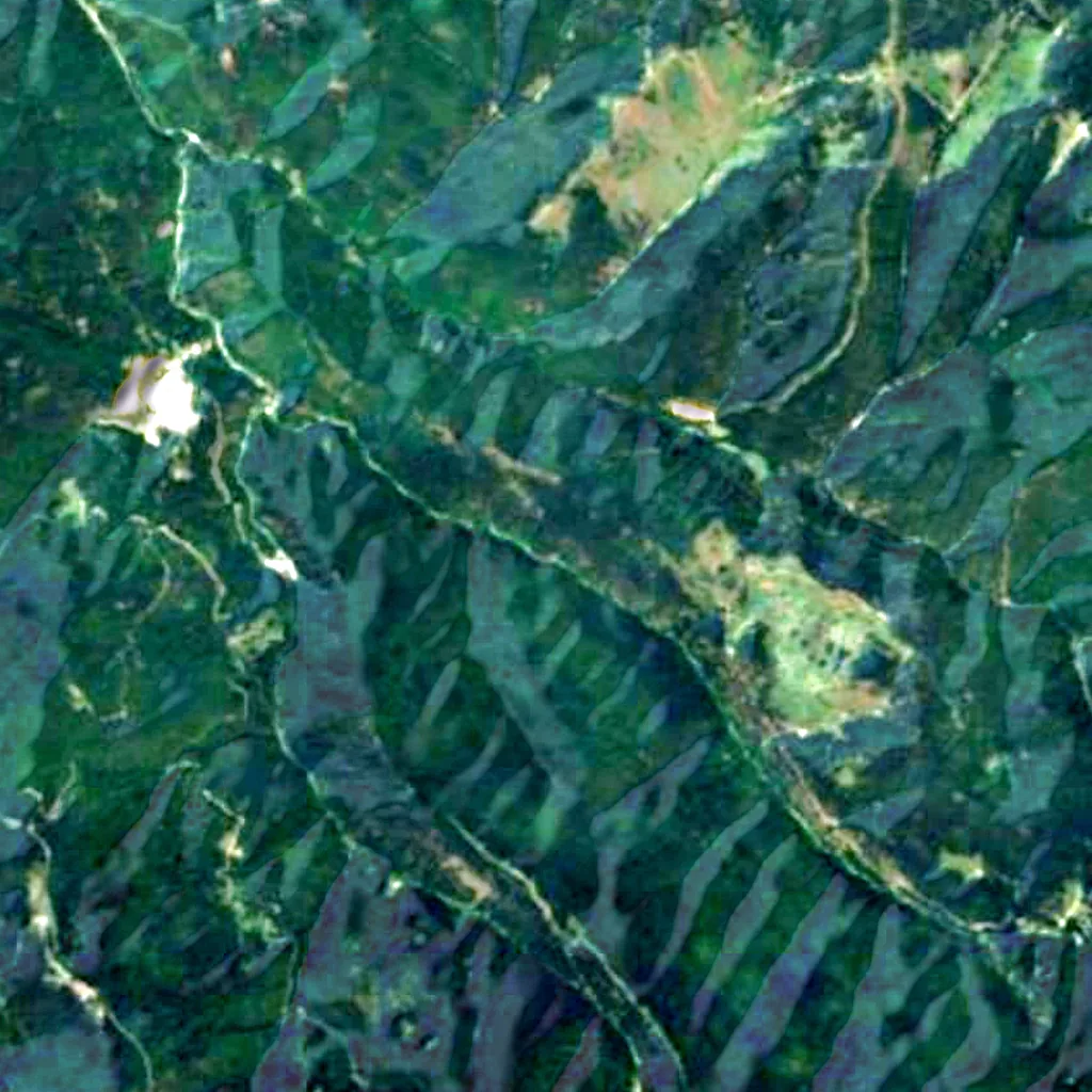 Der Boden über Lepenitsa-Höhle (Sentinel-2)