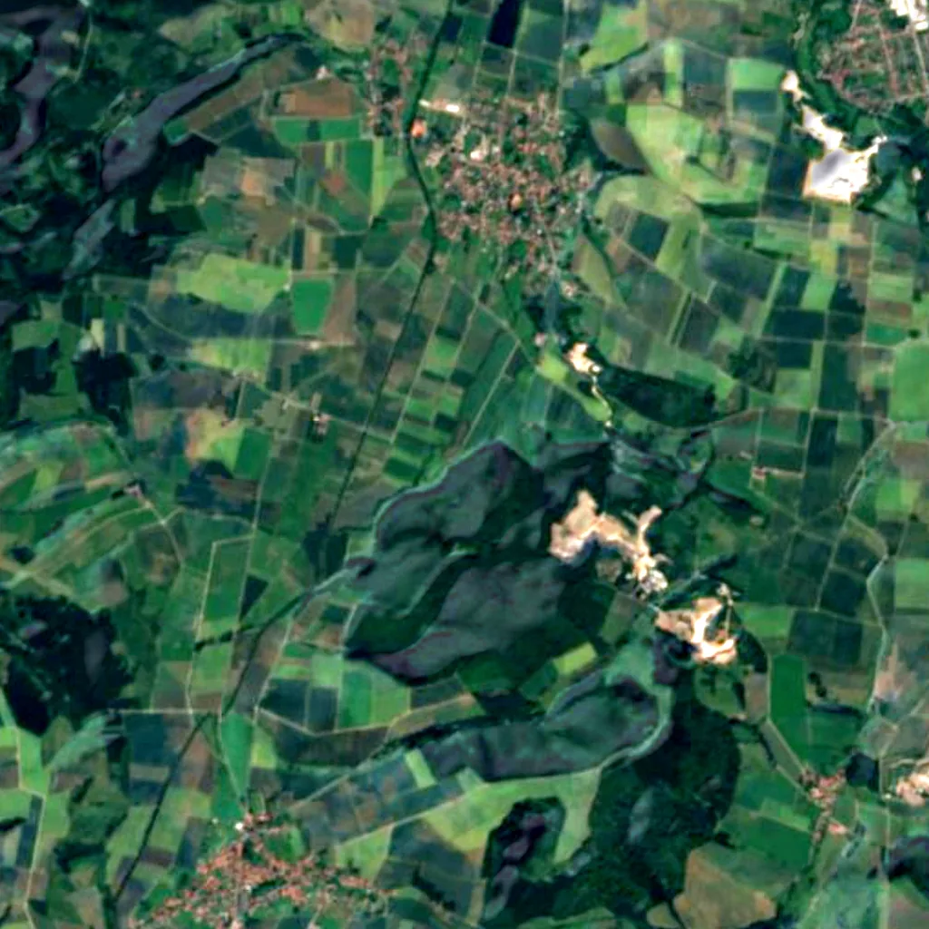 Il terreno sopra Lichtenstein Cave (Sentinel-2)
