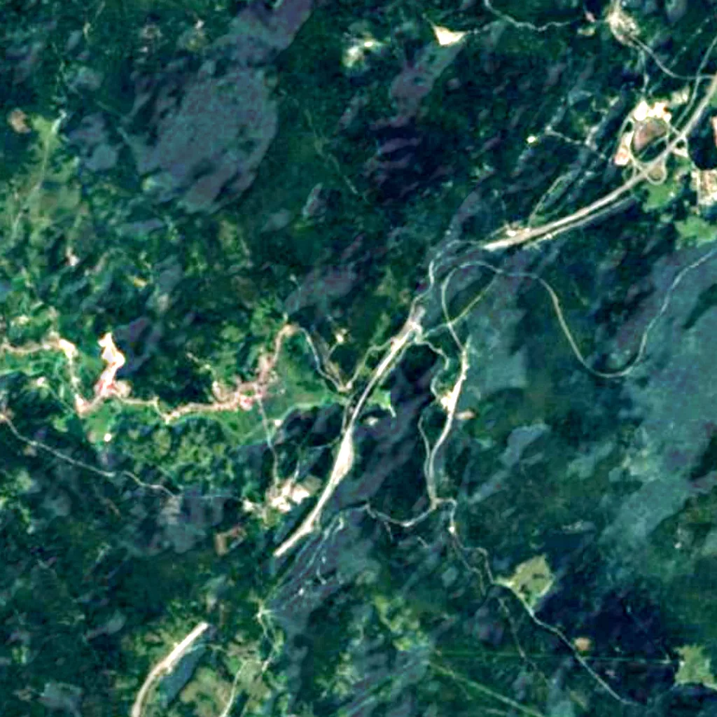 The ground above Lokvarka Cave (Sentinel-2)
