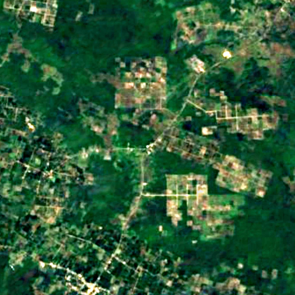 Der Boden über Loltún-Höhle (Sentinel-2)