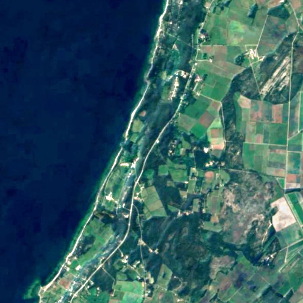 Il terreno sopra Lummelunda cave (Sentinel-2)