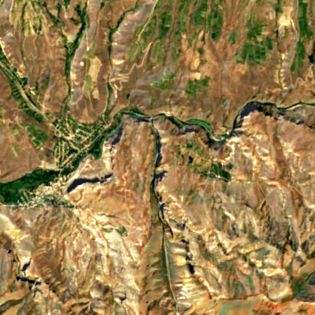 Il terreno sopra Magellan cave (Sentinel-2)