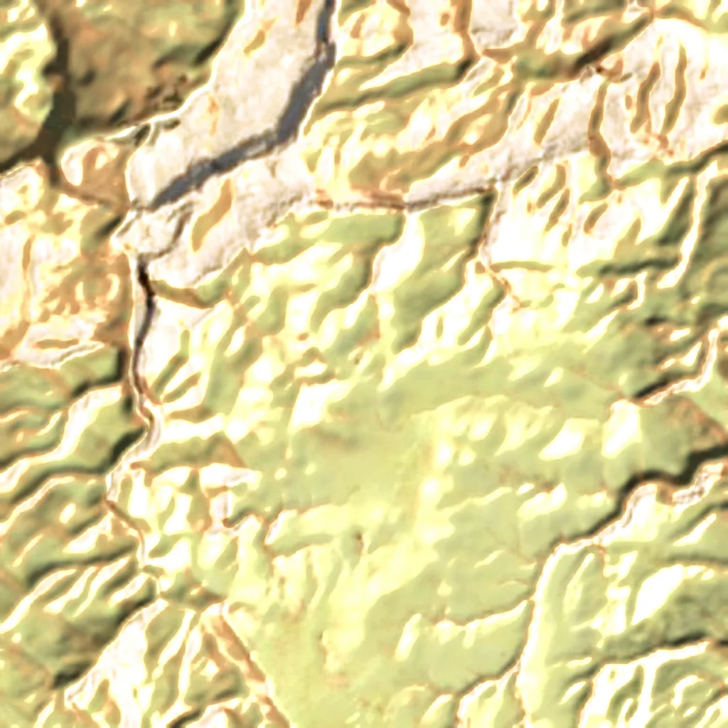 Le sol au-dessus de Majlis al Jinn (Sentinel-2)