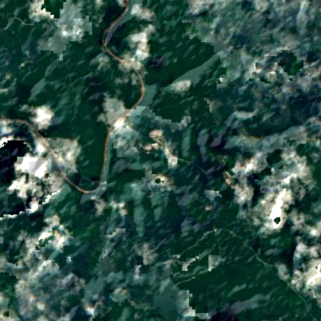 El suelo sobre Mammoth Cave (Sentinel-2)